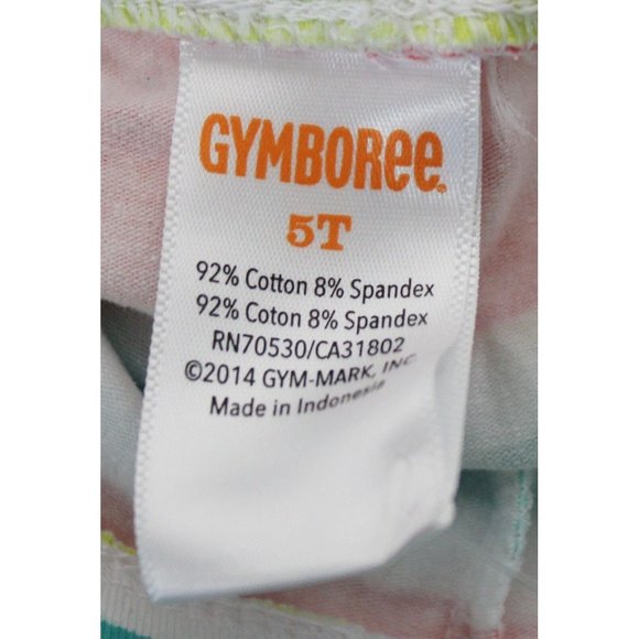 NEW 2014 Gymboree Desert Dreams Striped Leggings sz 5T Capri Length Bows - Picture 5 of 5